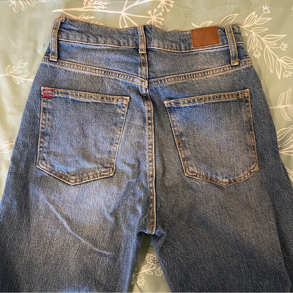 BDG Urban Outfitters Blue Jeans Straight Leg High Waisted Size 25 - Picture 3 of 3